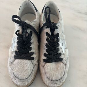 Golden Goose Ball Star 'White Fur', Sz 36, Like New